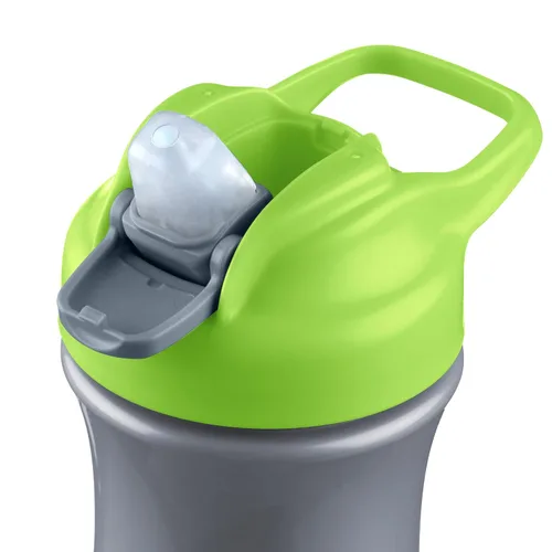 Vista 3 de Chicco Vaso para sorber de boquilla suave de 18 meses, botella de agua para niños pequeños de 12 onzas con diseño antiderrames, mango de fácil Verde