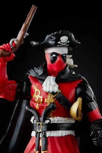 Vista 5 de Hasbro Marvel Legends Series - Figura de acción de Deadpool de 6 pulgadas (pirato), diseño prémium y 3 accesorios