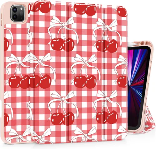 Vista 14 de May Chen Funda para iPad Pro de 11 pulgadas (4ª, 3ª, 2ª y 1ª generación) 2022 2021 2020 2018, soporte triple + soporte para lápiz + encendido