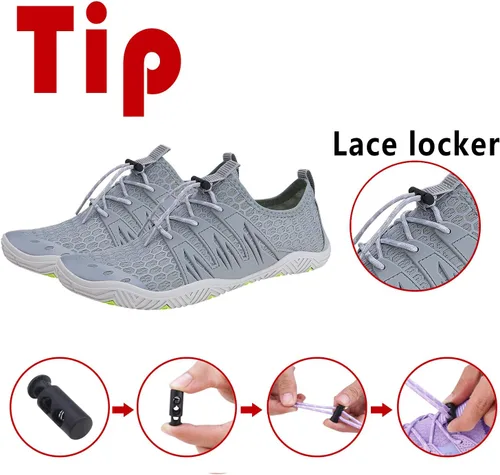 Vista 5 de Zapatos de agua para hombre y mujer, secado rápido, calcetines acuáticos, zapatos de buceo para playa, natación, surf, piscina, yoga, viajes, al