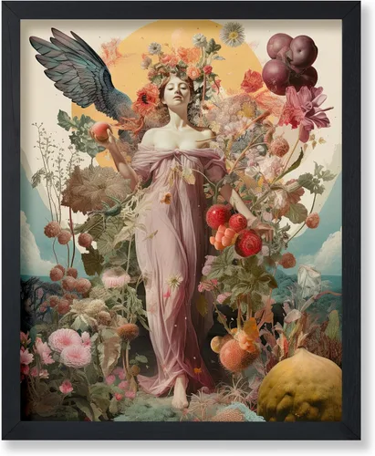 Vista 24 de Poster Master Póster OVNI – Impresión de mujer enmascarada – Arte extraterrestre – Arte surrealista – Arte de ciencia ficción – Regalo para hombres