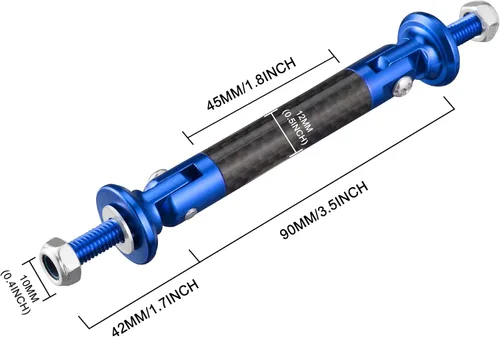 Vista 2 de TOMALL 2 piezas de varillas de soporte divisor de parachoques delantero/trasero ajustables de 45 mm para auto, sujetadores de parachoques