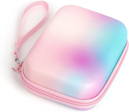 Vista 5 de MUZIRI KINOKOO Funda rígida de EVA compatible con Fuji Instax Mini EVO Camera Mini Link 2/Mini EVO Bolsa para impresora fotográfica con correa
