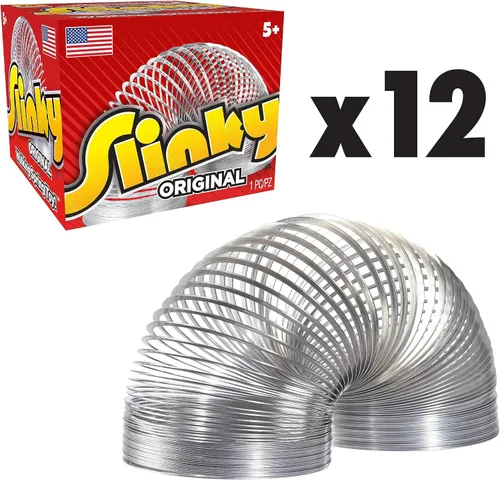 Vista 4 de Just Play Classic Slinky, Paquete de 1, 12 Unidades, Pequeño