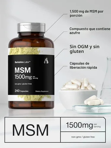 Vista 4 de Horbäach Cápsulas MSM 1500mg 240