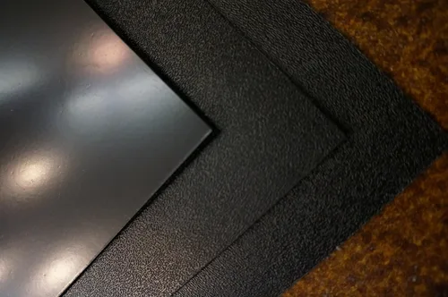 Vista 8 de 2 láminas de plástico de polietileno HDPE negro de 24 x 24 x 1/16 pulgadas (0.06 pulgadas)