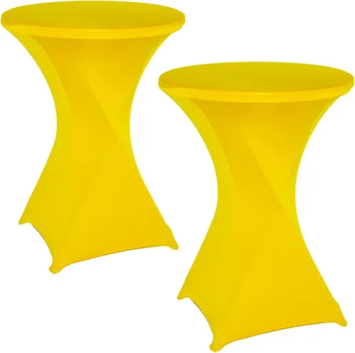 Vista 19 de Jeloris Paquete de 2 manteles redondos de elastano elástico de elastano de 32 x 43 pulgadas, color negro, para bodas, banquetes, eventos, fiestas