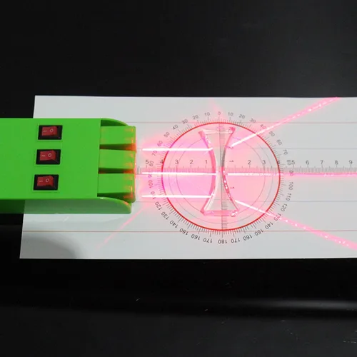 Vista 9 de Conjunto de fuente de luz paralela de tres vías Fuente de tres canales Física Óptica Herramienta de experimento para estudiantes junior Óptica