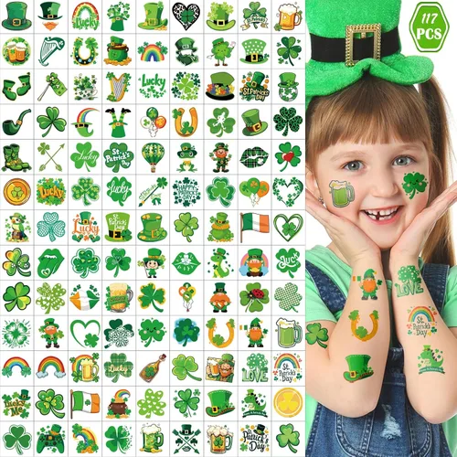 Vista 10 de Yazhiji 36 hojas de tatuajes temporales para niños, niñas, adultos, grandes recuerdos de fiesta y decoraciones