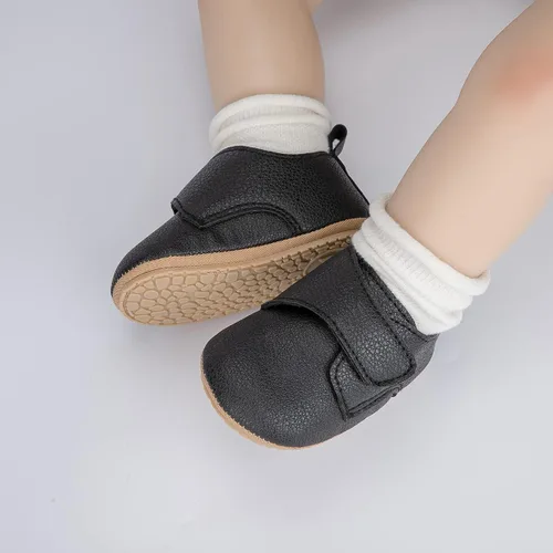 Vista 2 de HsdsBebe Zapatos Oxford de piel sintética con suela de goma suave, antideslizantes, para niños y niñas, para caminar, mocasines