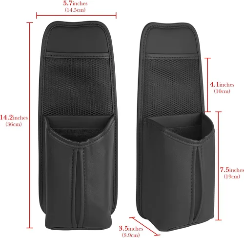 Vista 3 de Linkidea Organizador de botellas de agua laterales para asiento de Negro