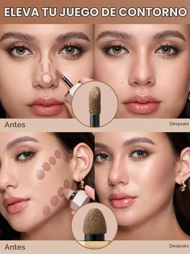 Vista 4 de SHEGLAM Dúo de Contorno Líquido Precision Sculpt-Stone