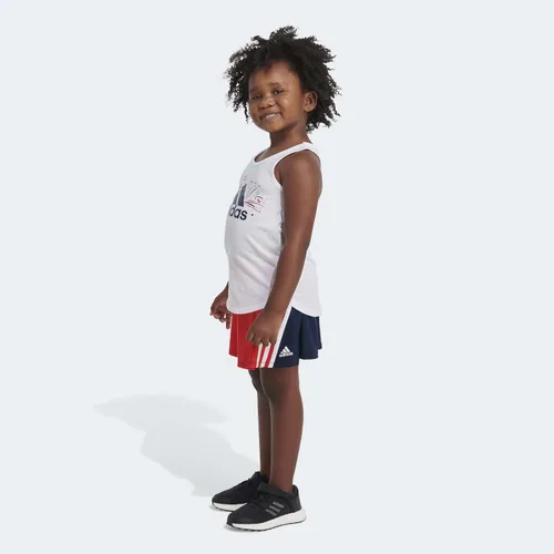 Vista 6 de adidas Juego de falda pantalón sin mangas de 2 piezas para niñas, plateado