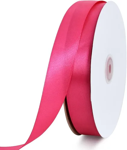 Vista 62 de TONIFUL 1-1/2 Pulgadas (40mm) x 100 Yardas Cinta de Satén Rosa Bebé Ancha de Tela Sólida para Envolver Regalos, Cinta para Silla, Día de San
