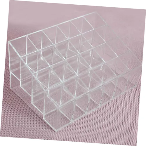 Vista 5 de Organizador de lápiz labial acrílico transparente, estantes de exhibición, estante de exhibición de lápiz labial, soporte de exhibición de lápiz