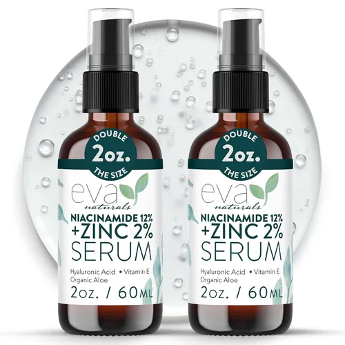 Vista 11 de Eva Naturals Paquete de suero Firm & Glow - Sueros de vitamina C, péptidos y niacinamida - Juego de suero facial antienvejecimiento para arrugas