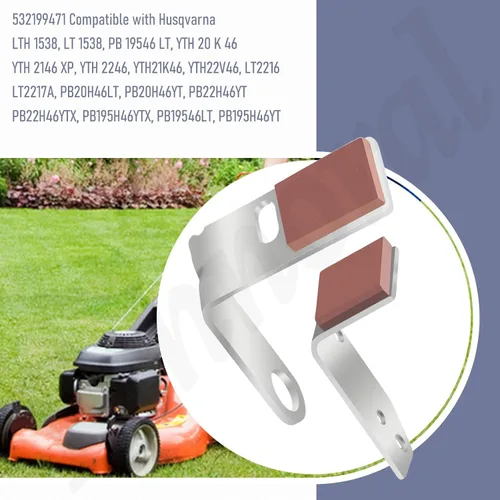 Vista 6 de Fennoral 532199471 & 532199478 Brazo de freno LH/RH Kit W/Parte para Husqvarna AYP Craftsman Poulan Lawn Mower 199471 199478 532199470