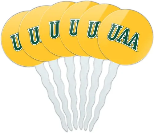 Vista 107 de Abilene Christian - Juego de 6 palillos para cupcakes con logotipo secundario