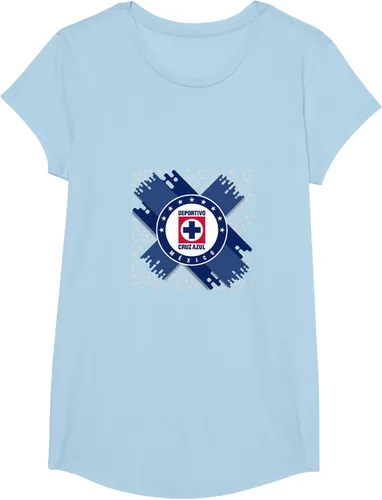 Vista 9 de Camiseta con logotipo de CAZ, Azul / Patchwork, S