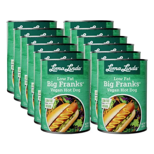 Vista 6 de Loma Linda - Carnes a base de plantas (Big Franks®, bajas en grasa (15 oz.), paquete de 3