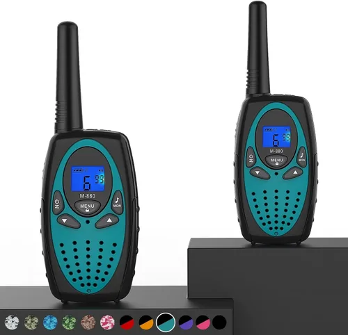 Vista 14 de Walkie Talkies para adultos, Topsung M880 FRS Radio bidireccional de largo alcance con clip para cinturón VOX/Talky de mano con 22 canales 3 millas