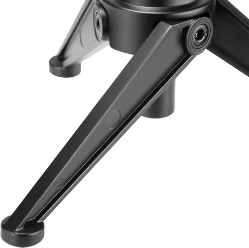 Vista 3 de Neewer Mini trípode plegable de hierro para micrófono, altura ajustable de 4.9 a 7.5 pulgadas/4.9-7.5 in para conferencias, podcasts, chat en línea