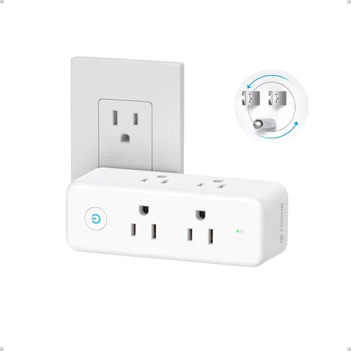 Vista 8 de TROND 2 Pack Outlet Extender with 360 Rotating Plug and PD20W USB C Charger Blanco