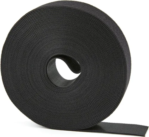 Vista 10 de Rollo de gancho y bucle de 10 yardas x 3/4 pulgadas, bridas de sujeción reutilizables, correas de cables multiusos para organizar el hogar, la 10 Yd