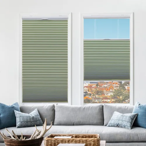 Vista 23 de Tonature Persianas Celulares de Tamaño Personalizado para Ventanas Cortinas Blackout sin Cordón Persianas Enrollables Protección UV Aislamiento