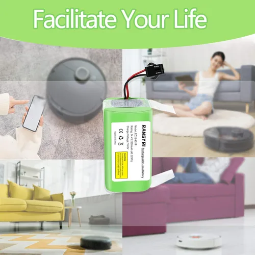 Vista 5 de Paquete de baterías de repuesto compatibles con Amarey A800 A900, Goovi D380, F007C, Onson J10C, Ionvac SmartClean 2000 Robovac Aspiradoras Eufy 11S