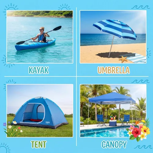 Vista 7 de Nuanchu Parche de vinilo autoadhesivo de reparación de PVC de 12 x 40 pulgadas para casa de rebote, natación, piscinas sobre el suelo, lanchas Azul