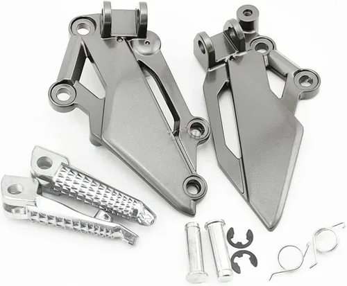Vista 11 de Para Kawasaki Z250 Z300 EX300 EX250R Ninja 300 VERSYS 250 300 motocicleta izquierda derecha delantera reposapiés reposapiés Pieles de repuesto