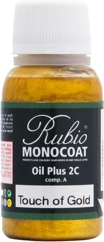 Vista 57 de Rubio Monocoat Muestra de Tinte y Acabado para Madera - Niebla 5% Aceite Plus Parte A Aceite de linaza para madera de secado rápido y ecológico