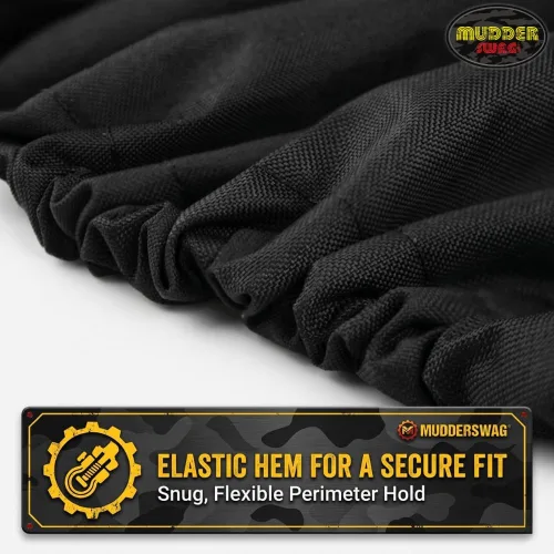 Vista 4 de Funda para UTV de 2 plazas, impermeable, resistente, 420D, Oxford, lado a lado, con cremallera, compatible con Polaris Ranger RZR Can-Am Defender