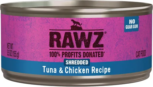 Vista 13 de Rawz Natural Premium - Alimento húmedo enlatado triturado para gatos, hecho con ingredientes de carne reales, sin BPA ni encías, latas de 5.5 onzas