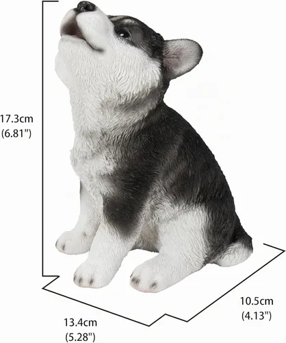 Vista 5 de Husky Siberiano Cachorro Aullando