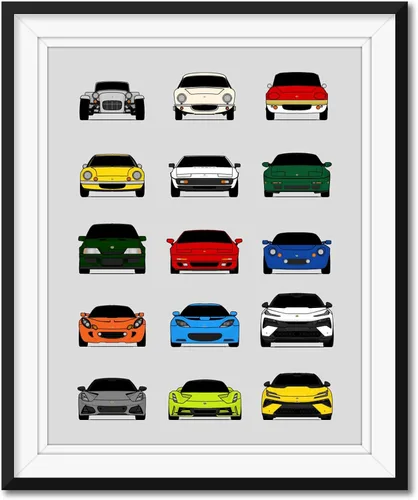 Vista 35 de Custom Car Posters Póster hecho a mano compatible con Mercedes-Benz Impresión de Evolución Arte de Pared Decoración Mejor de las Generaciones