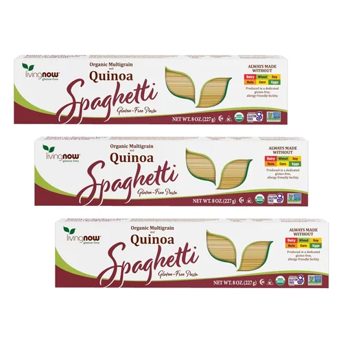 Vista 11 de NOW Foods, Macarrones orgánicos de quinua, sin gluten, sin maíz, pasta de codo sin OMG, 8 onzas