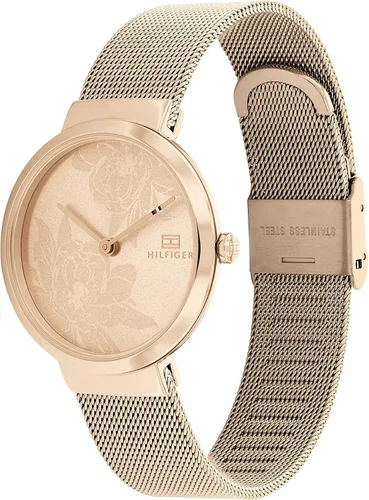 Vista 2 de Tommy Hilfiger Reloj de cuarzo para mujer con correa de acero dorado clavel 15 Modelo 1782471 Carnation Reloj de cuarzo