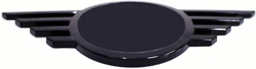 Vista 3 de Emblema de repuesto delantero y trasero, color negro, compatible con modelos F55, F56, F57 para mejorar la apariencia del vehículo