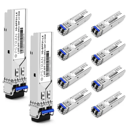 Vista 52 de 1000BASE-SX SFP módulo óptico del transmisor-receptor compatible con Alcatel-Lucent SFP-GIG-EXTND 1310nm 1.2 mi DDM Duplex LC MMF