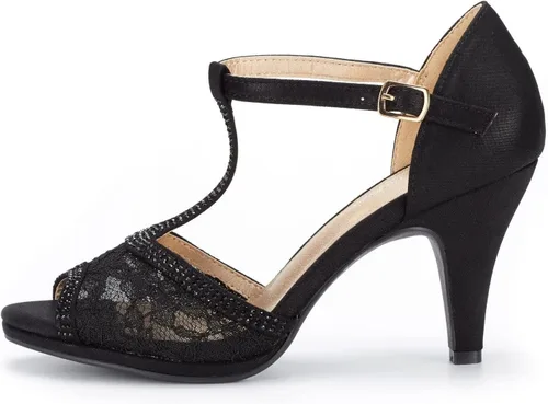 Vista 5 de Dream Pairs, Amore - Sandalias modernas para mujer, con tacón de aguja y puntera abierta