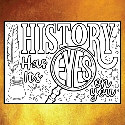 Vista 14 de Coloring Broadway - Páginas para colorear inspiradas en Hamilton (juego de 4), colección Legacy, mercancía musical de Hamilton, impresas