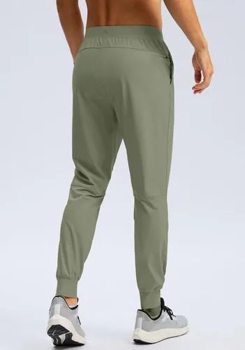 Vista 3 de Soothfeel Pantalones deportivos para hombre con bolsillos con cremallera, pantalones de entrenamiento atléticos ligeros para gimnasio, golf, correr