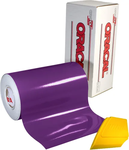 Vista 17 de Calcomanías de vinilo brillante Oracal 651 de 12 pulgadas x 5 pies con base de disolvente de color a elegir