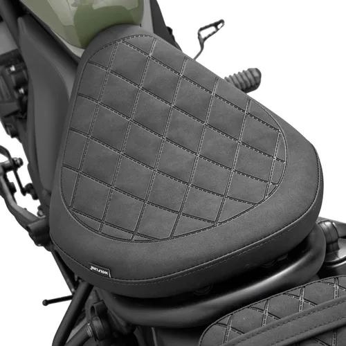 Vista 2 de Asiento delantero para moto para Honda Rebel 500 300 CMX500 CMX300 2017 2018 2019 2020 2021 2022 2023 2024 2025 2026 Juego de almohadilla