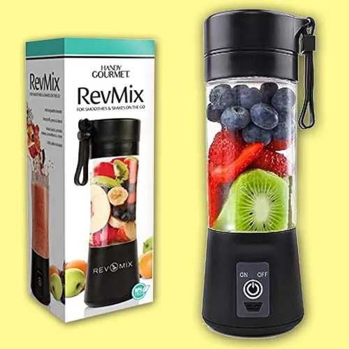 Vista 8 de Handy Gourmet RevMix - para batidos y batidos sobre la marcha, negro