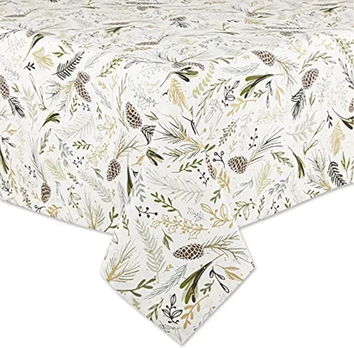Vista 14 de DII Colección de Mesa de Comedor con Rayas Francesas Estilo Granja Camino de Mesa, 14x108 Pulgadas, Gris Pardo/Negro