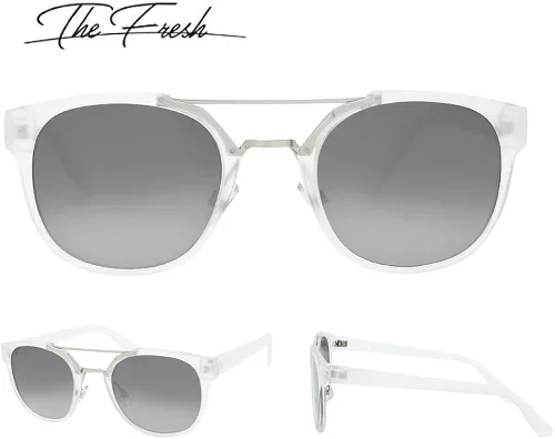 Vista 3 de The Fresh Retro Vintage Crossbar Horn Rimmed Gafas de sol - Exquisito embalaje