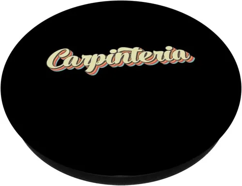 Vista 2 de Carpinteria TShirt Retro Art Baseball Font Vintage PopSockets Swappable PopGrip